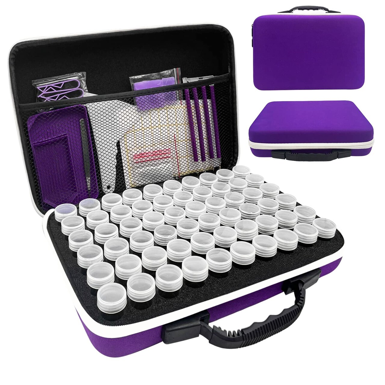 Diamond Painting Storage Containers, 60 Slots Diamond Painting Accessories And Tools For Diamond Art Organizer Case